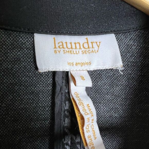 CLEARANCE! Black Laundry Shelli Segal Houndstooth Stretch Blazer Size 8 EUC - Picture 5 of 5